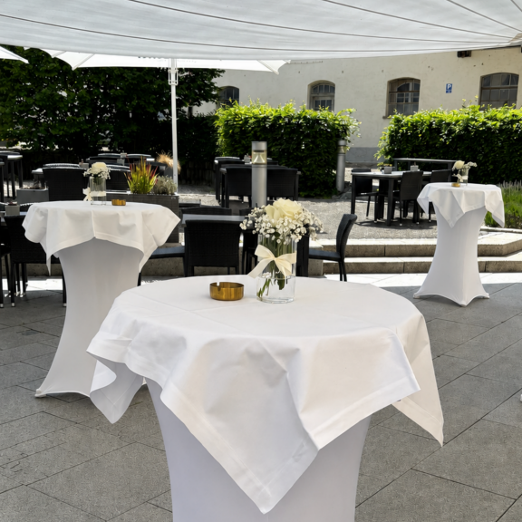 Hochzeit auf der Terrasse